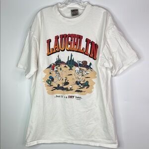 Vintage Oneita Laughlin Tempe, Arizona 1995 Tshirt Size XL
